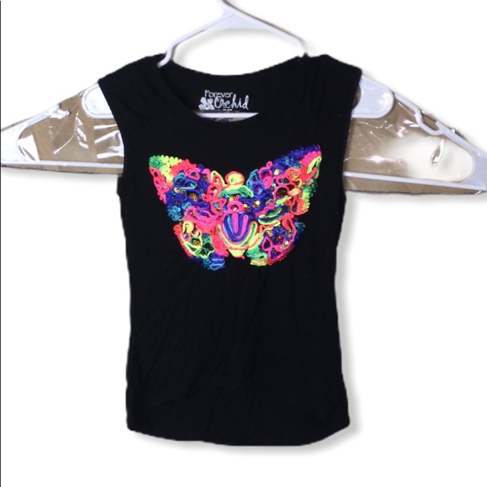 FOREVER ORCHID Bright Butterfly Graphic